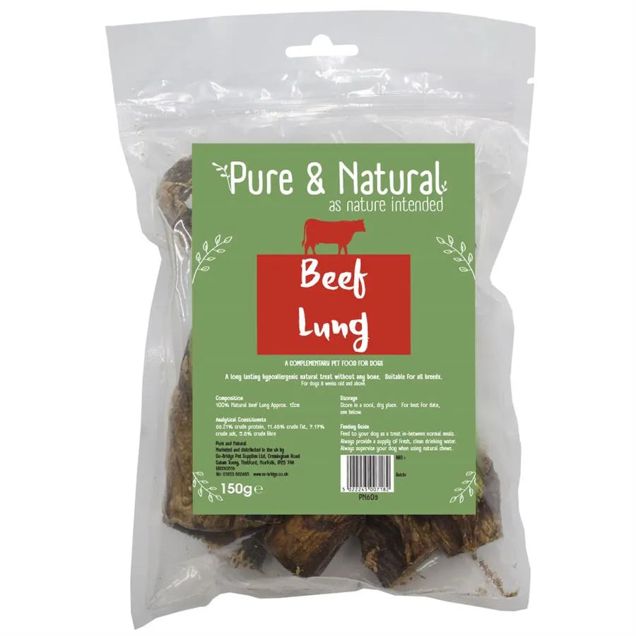 Pure & Natural Beef Lung 150g
