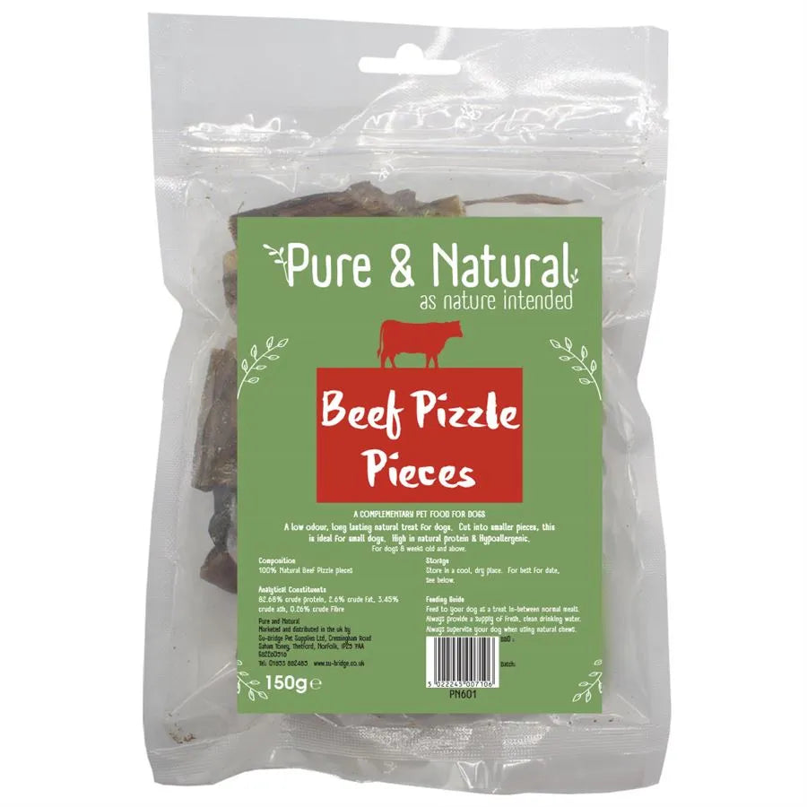 Pure & Natural Beef Pizzle Pieces 150g